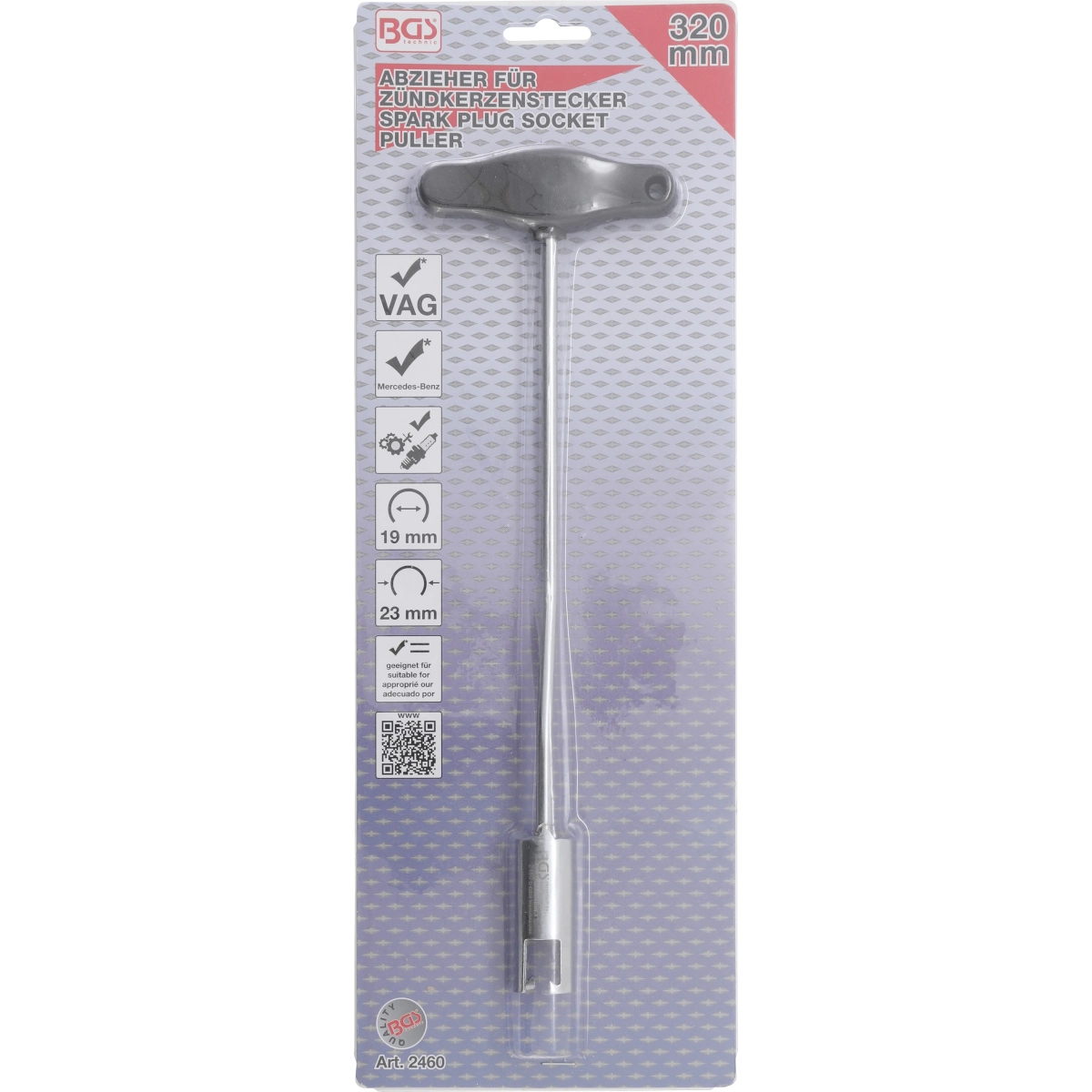 EXTRACTOR PARA CABLE DE BUJÍA | PARA VW / AUDI / SEAT / MERCEDES-BENZ | 320 MM - Imagen 2