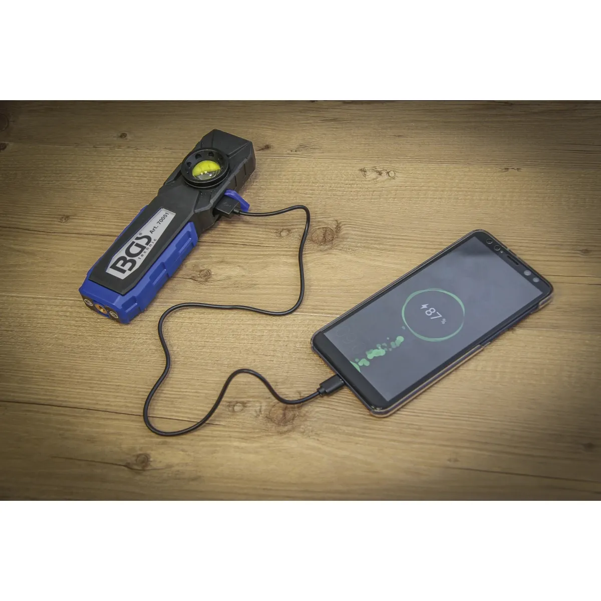 LÁMPARA DE TALLER LED COB CON IMÁN Y GANCHO | PLEGABLE - Imagen 5