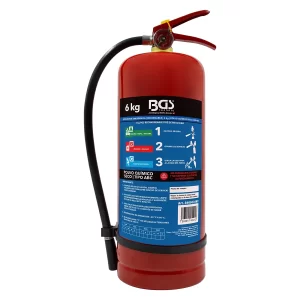EXTINTOR  DE EMERGENCIA RECARGABLE | 6 KG / 13.5 LB | POLVO QUIMICO ABC
