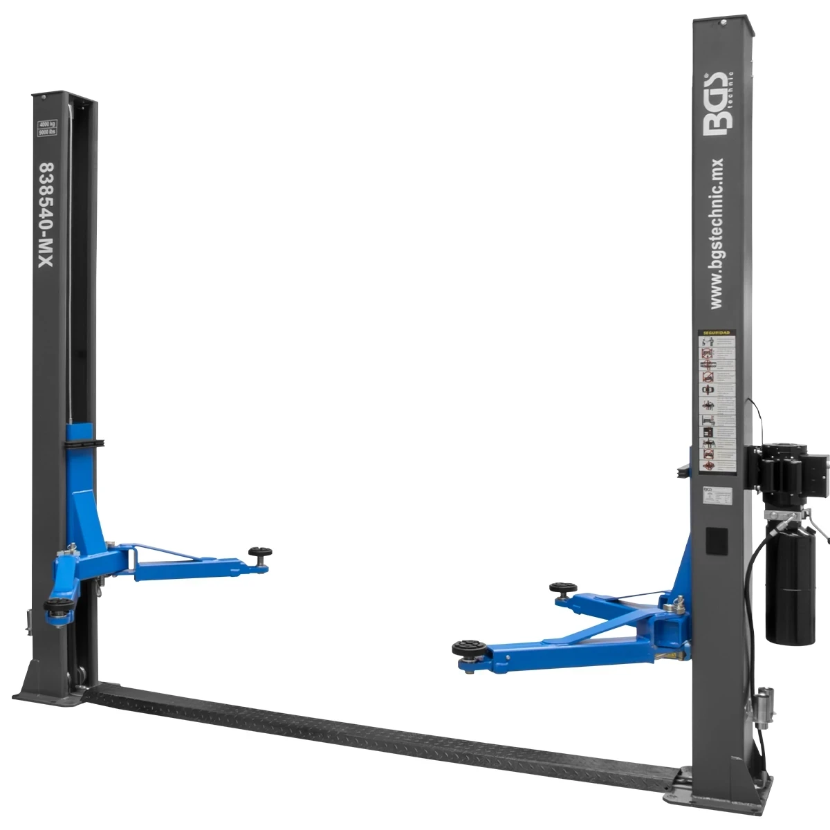 ELEVADOR DE 2 POSTES ALTURA LIBRE | CAPACIDAD / 9000 LB / 4082 KG - Imagen 2