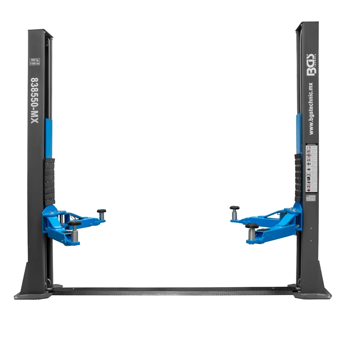 ELEVADOR DE 2 POSTES ALTURA LIBRE | CAPACIDAD / 5,000 KG / 11,000 LB - Imagen 2