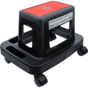 ASIENTO / SILLA RODANTE CON COMPARTIMENTOS PORTAOBJETOS Y COMPARTIMENTO GUARDAOBJETOS